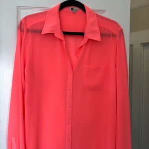 Kut from the Kloth semi sheer blouse